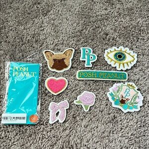 Posh Peanut Bundle of Patches - Frenchie, Heart, Bow, Rose, Logo, and Evil Eye